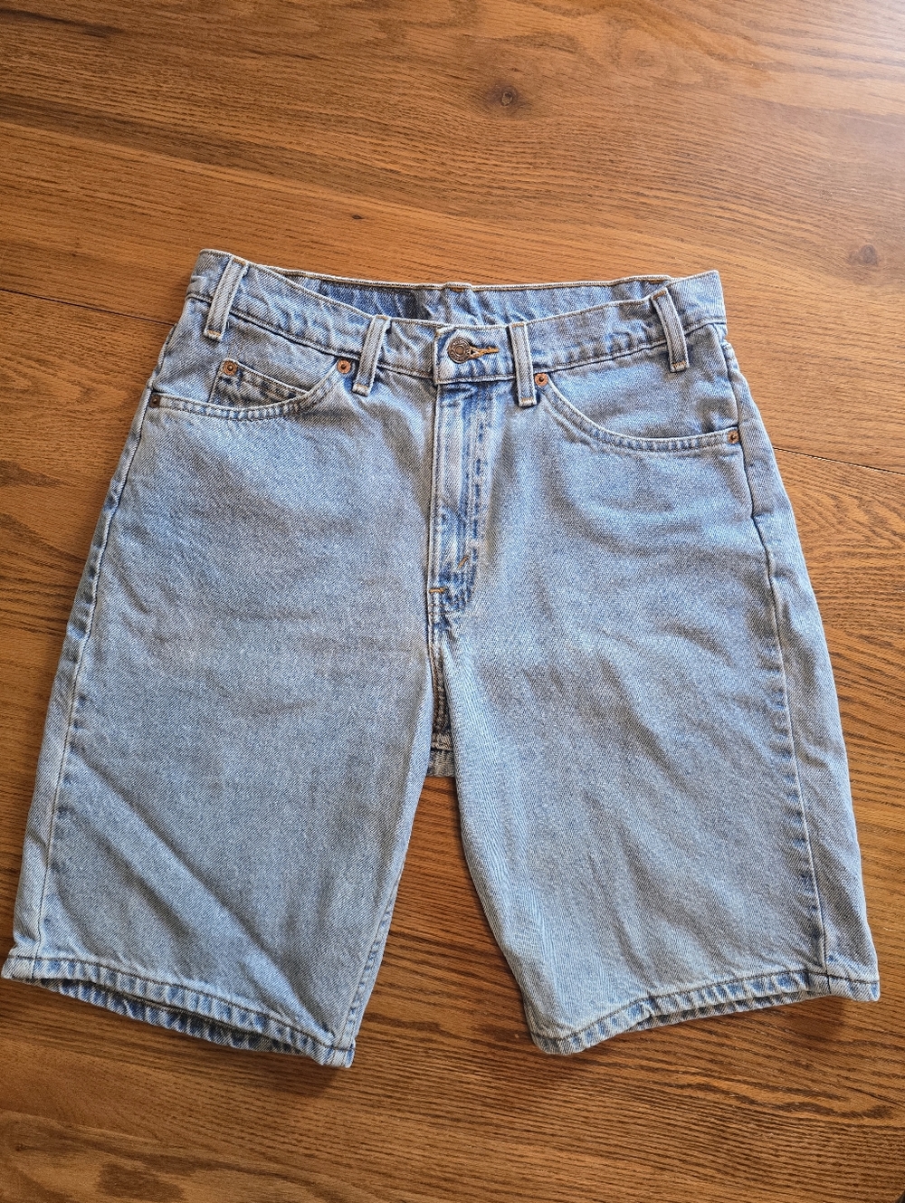 Vintage Levi's 550 Relaxed Fit Orange Tab Denim Shorts Size 32 Men's